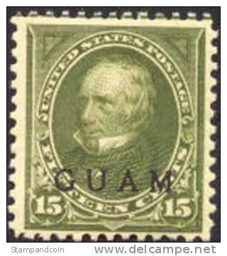 US Guam #10 Mint Hinged Overprint From 1899 - Guam