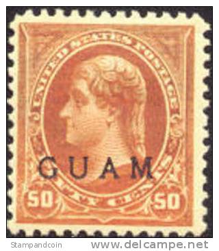 US Guam #11 Mint Hinged Overprint From 1899 - Guam