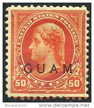 US Guam #11a Mint Hinged Overprint From 1899 - Guam
