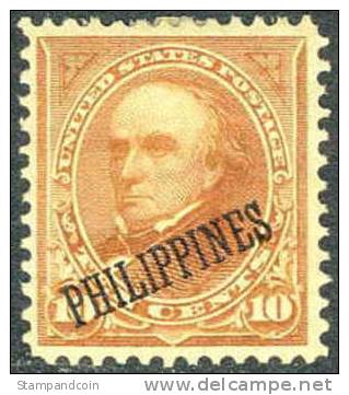 US Philippines #217A XF Mint Hinged 10c Overprint From 1899-1901 - Philippines