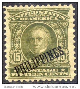 US Philippines #235 XF Mint Hinged Overprint From 1899-1901 - Filippine