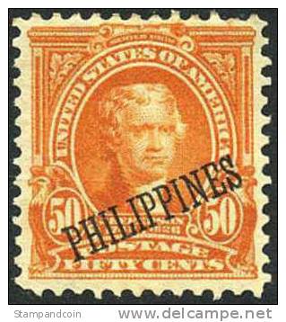 US Philippines #236 Mint Hinged Overprint From 1899-1901 - Philippinen