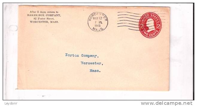 George Washington U91 - Baker Box Company, Worcester, MA 1915 - 1901-20