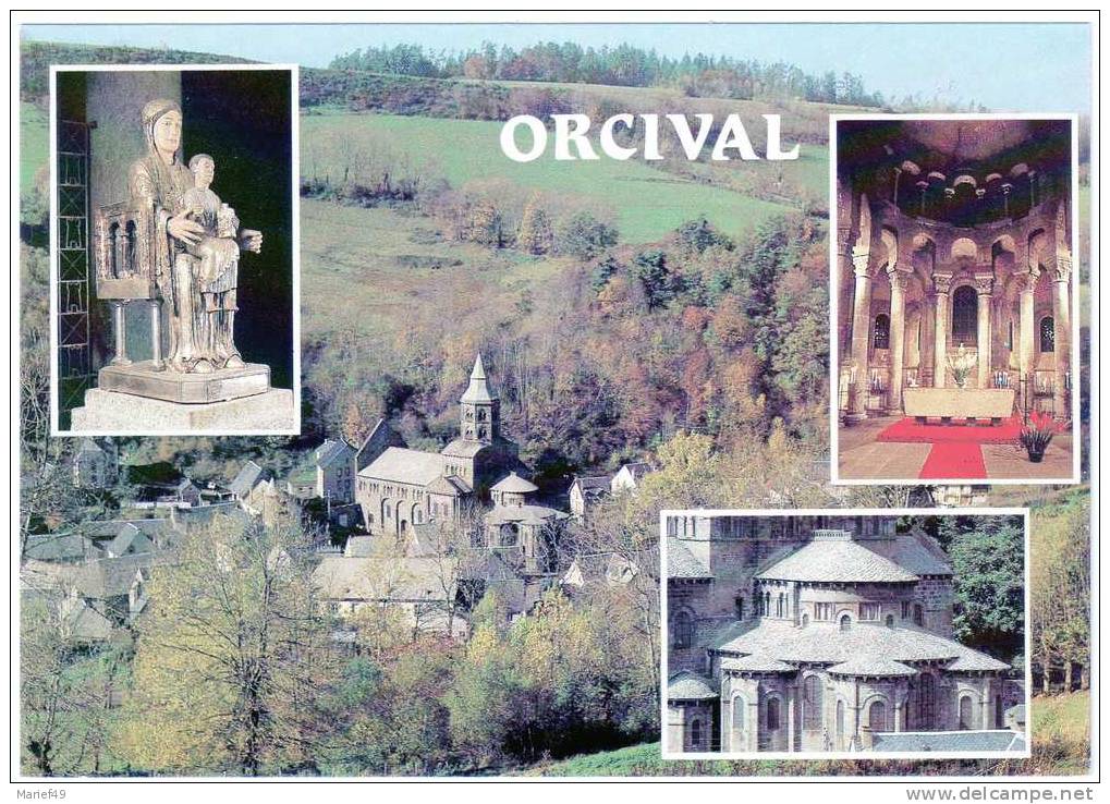 CARTE POSTALE ORCIVAL (63) BASILIQUE PAR F. DEBAISIEUX, CARTE VIERGE - Otros & Sin Clasificación