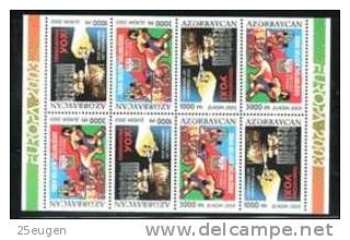 AZERBAIJAN 2003 EUROPA CEPT MS FROM BOOKLET MNH - 2003