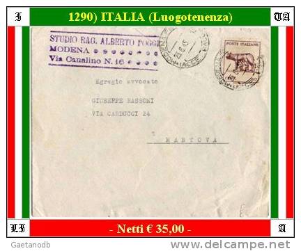 Modena 01290 (Luogotenenza) - Marcophilia