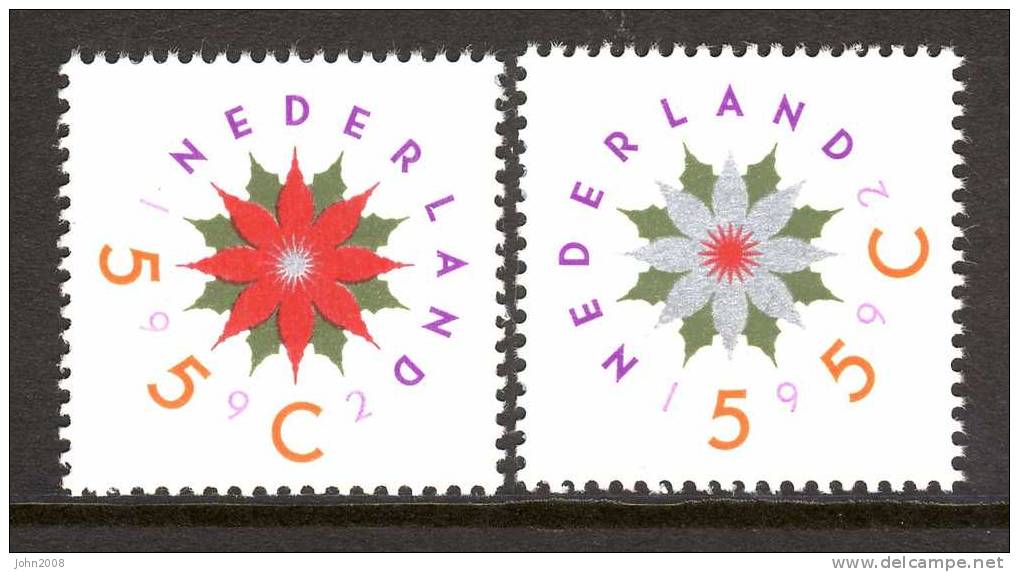 Niederlande / Netherlands 1992 : Mi 1458/1459 *** - Dezember Briefmarken / December Stamps - Ungebraucht