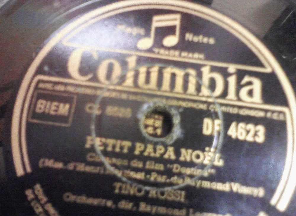 DISQUE GRAMOPHONE 78 TOURS /  H_JA  346 _ TINO ROSSI _ DESTINS _ PETIT PAPA NOEL - 78 Rpm - Schellackplatten