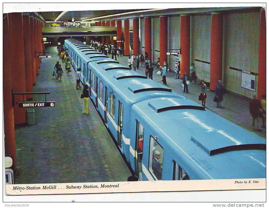 Zs4037 Chemin De Fer Tramways Metro Subway Station Montreal Used Perfect Shape - Métro