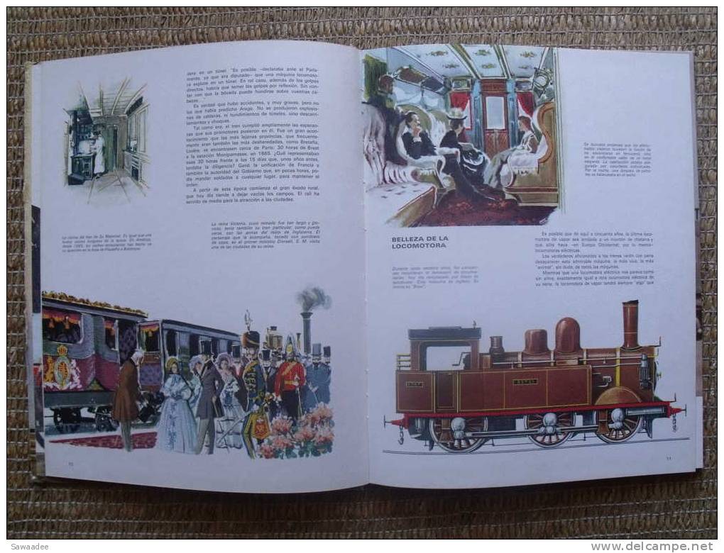 LIVRE - TRAIN - TRENES DE HOY - JEAN RIVERAIN - EN ESPAGNOL - HISTOIRE DES TRAINS ET DES CHEMINS DE FER - 1967 - Europa