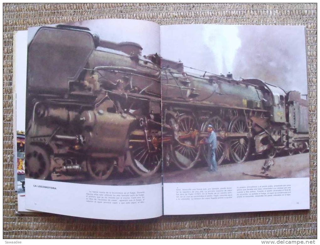 LIVRE - TRAIN - TRENES DE HOY - JEAN RIVERAIN - EN ESPAGNOL - HISTOIRE DES TRAINS ET DES CHEMINS DE FER - 1967 - Europe