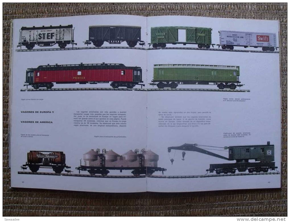 LIVRE - TRAIN - TRENES DE HOY - JEAN RIVERAIN - EN ESPAGNOL - HISTOIRE DES TRAINS ET DES CHEMINS DE FER - 1967 - Europa