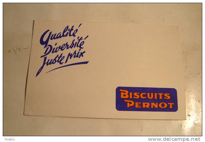 BUVARD PUBLICITAIRE 1950/1960 / BISCUITS PERNOT - Sucreries & Gâteaux