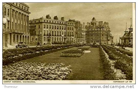 EASTBOURNE  -CARPET GARDENS  - 1951  -  BELLE CARTE  - - Eastbourne