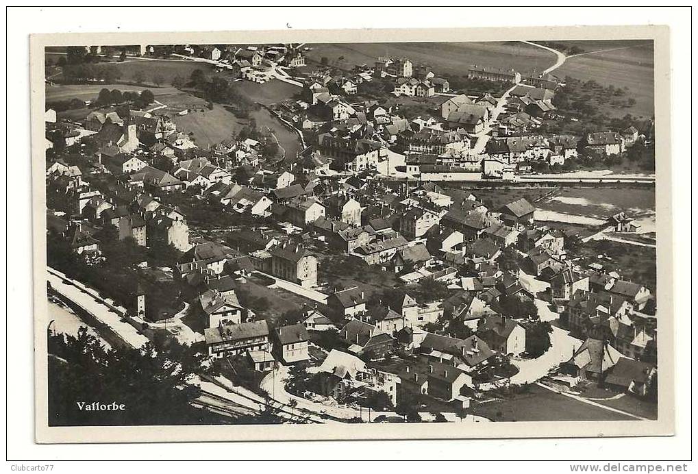 Vallorbe (Suisse) : Vue Générale De 1935 + Oblitération Ambulant . - Orbe