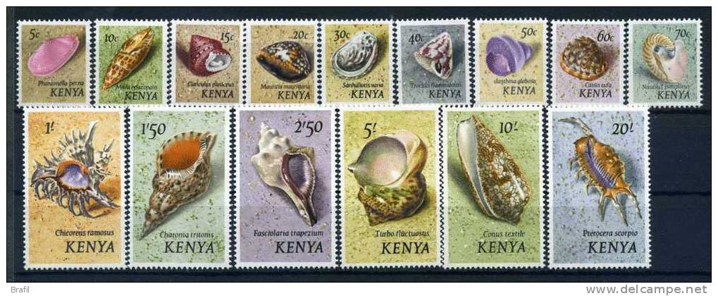 1971 Kenia,  Conchiglie Serie Completa Nuova (**) - Coneshells