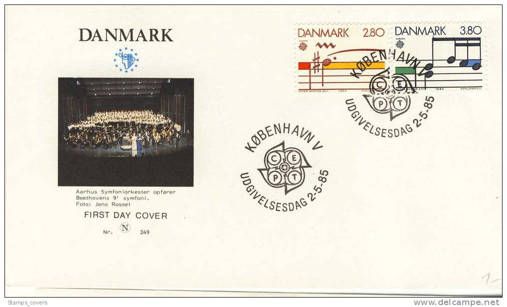 DENMARK FDC MICHEL 835/36 EUROPA 1985 - 1985