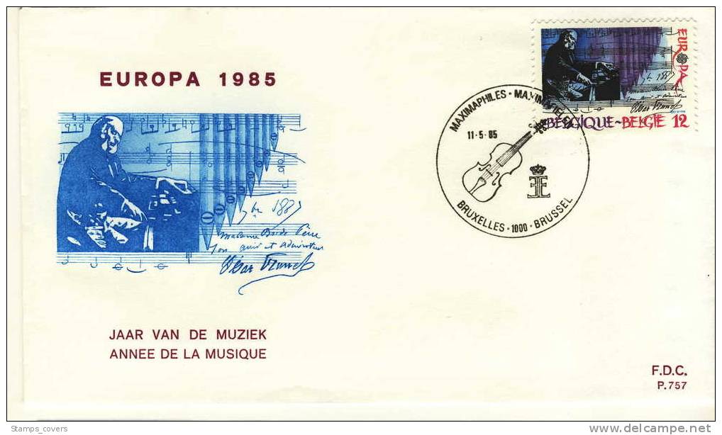 BELGIUM FDC MICHEL 2227/28 EUROPA 1985 - 1985