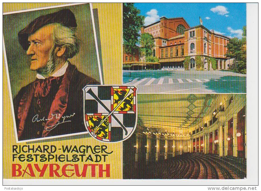 (DE711) BAYREUTH. RICHARD WAGNER FESTPIELSTADT. COMPOSITEUR. - Bayreuth