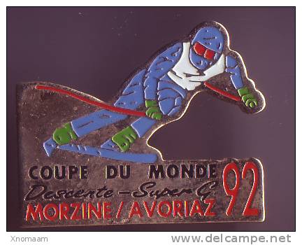 Morzine Avoriaz Coupe Du Monde De Descente 92 - Sport Invernali