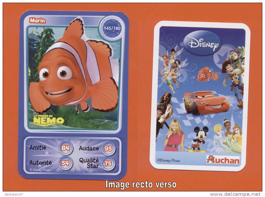 Carte à Collectionner Collectible Card Les Héros Disney AUCHAN Le Monde De NEMO Marin 145 / 180 - Other & Unclassified