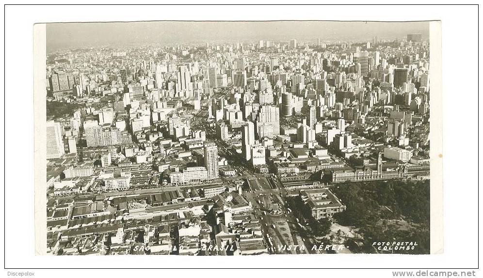 C331 Sao Paulo - Vista Aerea - Old Mini Card / Viaggiata - São Paulo