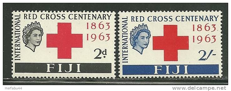 Fiji         "Red Cross"       Set   SC# 203-04   Mint - Fiji (...-1970)