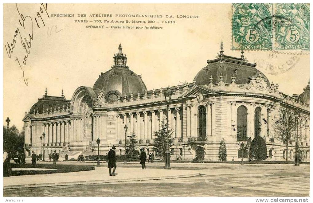 Paris - Le Petit Palais - Spécimen Des Ateliers Photomécaniques D.A. Longuet - Lotes Y Colecciones