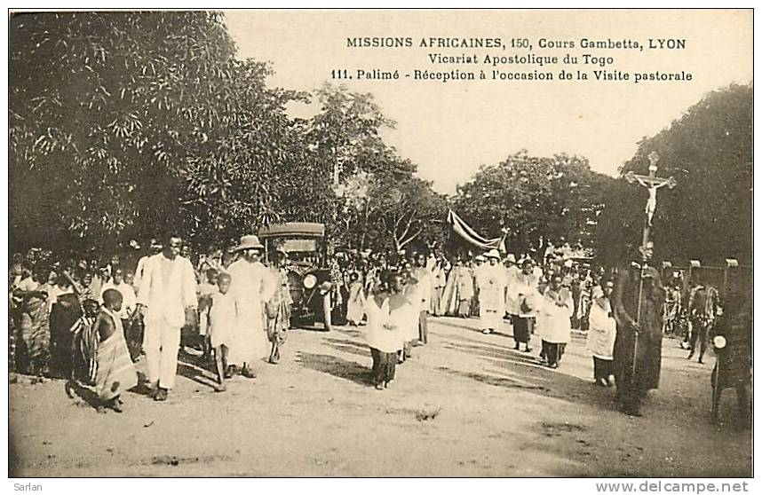 TOGO , Missions Africaines , PALIME , Reception Visite Pastorale , *6354 - Togo