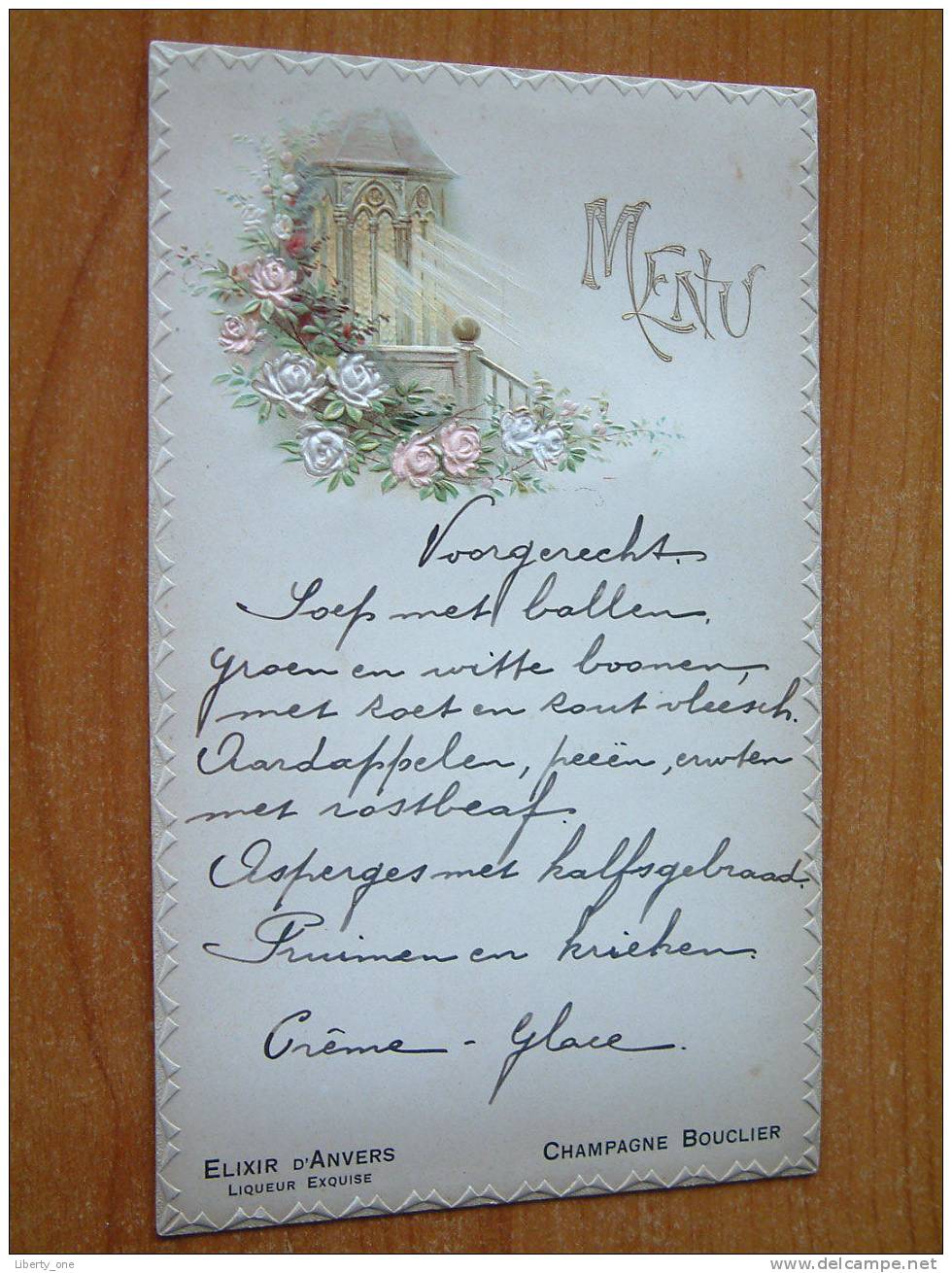 Huwelijk Van M. LEEMANS En L. BUELENS / Hemixem 9 Mei 1936 ( Details Zie Foto ) ! - Menu
