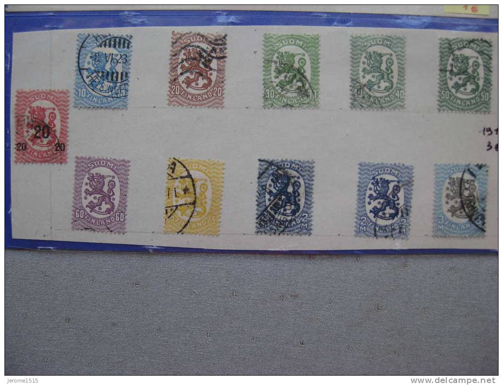 Timbres Finlande: Lion 1917 - Used Stamps