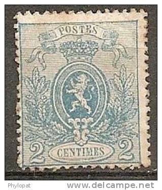 BELGIQUE 1866 Cob #24 (*) Sans Gomme - 1866-1867 Coat Of Arms