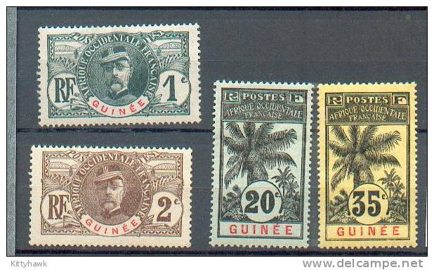 GUI 171 - YT 33-34-38-41 * - Unused Stamps