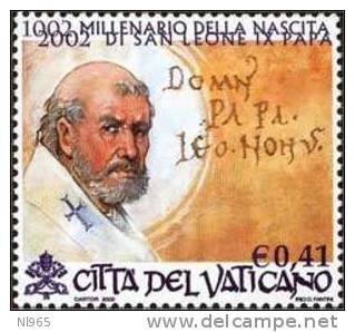 STATO CITTA' DEL VATICANO - VATIKAN STATE - GIOVANNI PAOLO II - ANNO 2002 - PAPA LEONE IX - NUOVI - MNH ** - Neufs