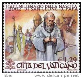 STATO CITTA' DEL VATICANO - VATIKAN STATE - GIOVANNI PAOLO II - ANNO 2002 - PAPA LEONE IX - NUOVI - MNH ** - Unused Stamps