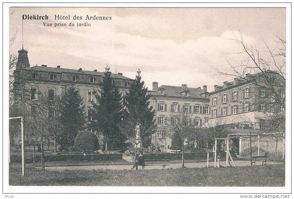 L790 :   DIEKIRCH : Hotel Des Ardennes - Vue Prise Du Jardin - Diekirch