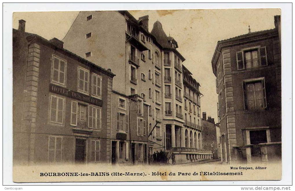 Q20 - BOURBONNE-les-BAINS - Hôtel Du Parc De L'Etablissement (1917) - Bourbonne Les Bains