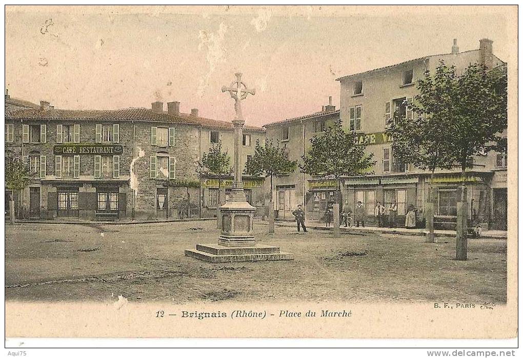 BRIGNAIS      Place Du Marché  (attaques D'un Insecte) - Brignais