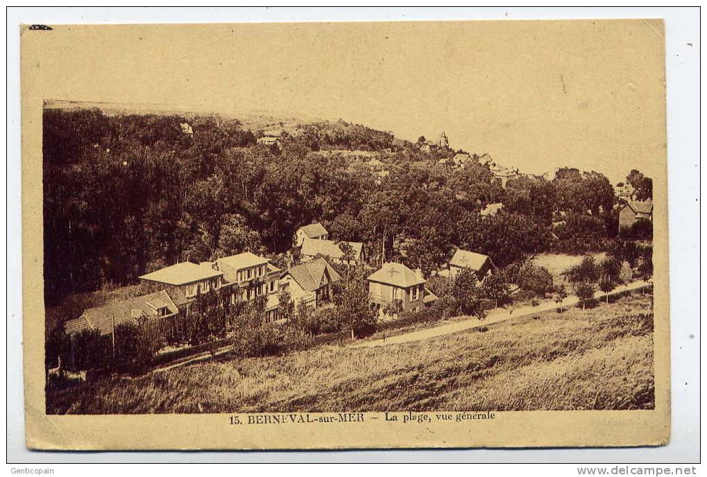 Q20 - BERNEVAL-sur-MER - La Plage - Vue Générale - Berneval