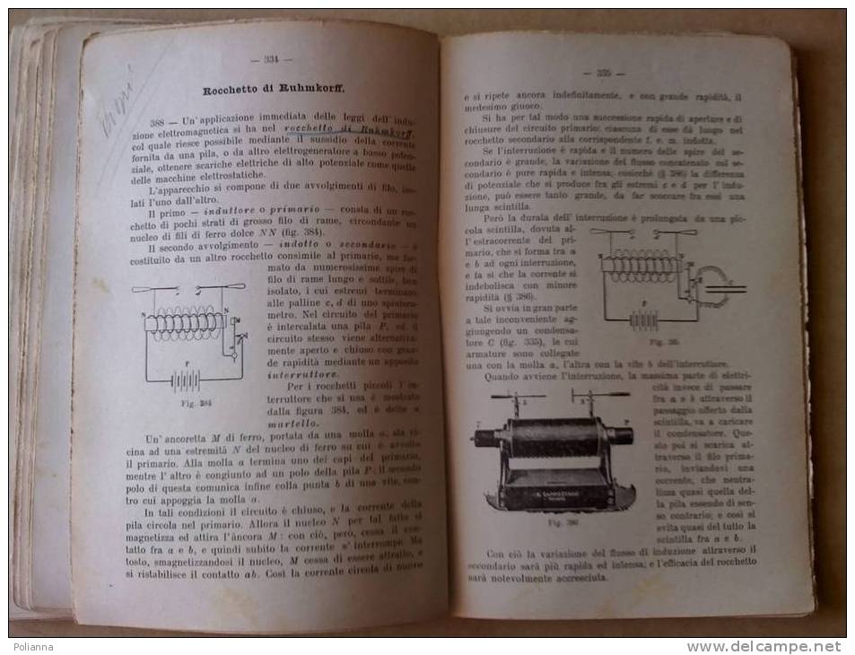 PC/39 CORSO DI FISICA Vol. II Battelli Zanichelli 1926 Chimica - Wiskunde En Natuurkunde