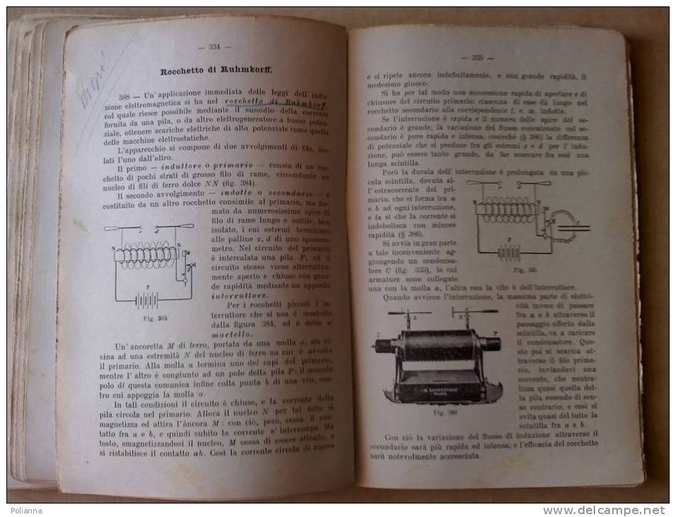 PC/39 CORSO DI FISICA Vol. II Battelli Zanichelli 1926 Chimica - Matematica E Fisica