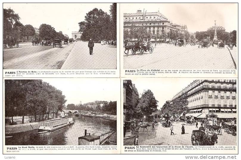 Paris - Lot De 11 Cartes Anciennes, Non écrites - TBE - Lots, Séries, Collections