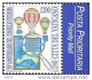 STATO CITTA´ DEL VATICANO - VATIKAN STATE - GIOVANNI PAOLO II - ANNO 1999 - CONSIGLIO D' EUROPA   - NUOVI MNH ** - Neufs