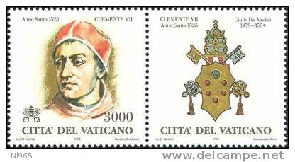 STATO CITTA' DEL VATICANO - VATIKAN STATE - GIOVANNI PAOLO II - ANNO 1998 - I PAPI - NUOVI MNH **