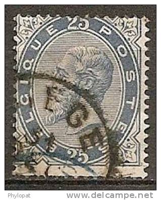 BELGIQUE 1883 Cob#40 @ 141110-1.jpg - 1883 Leopold II