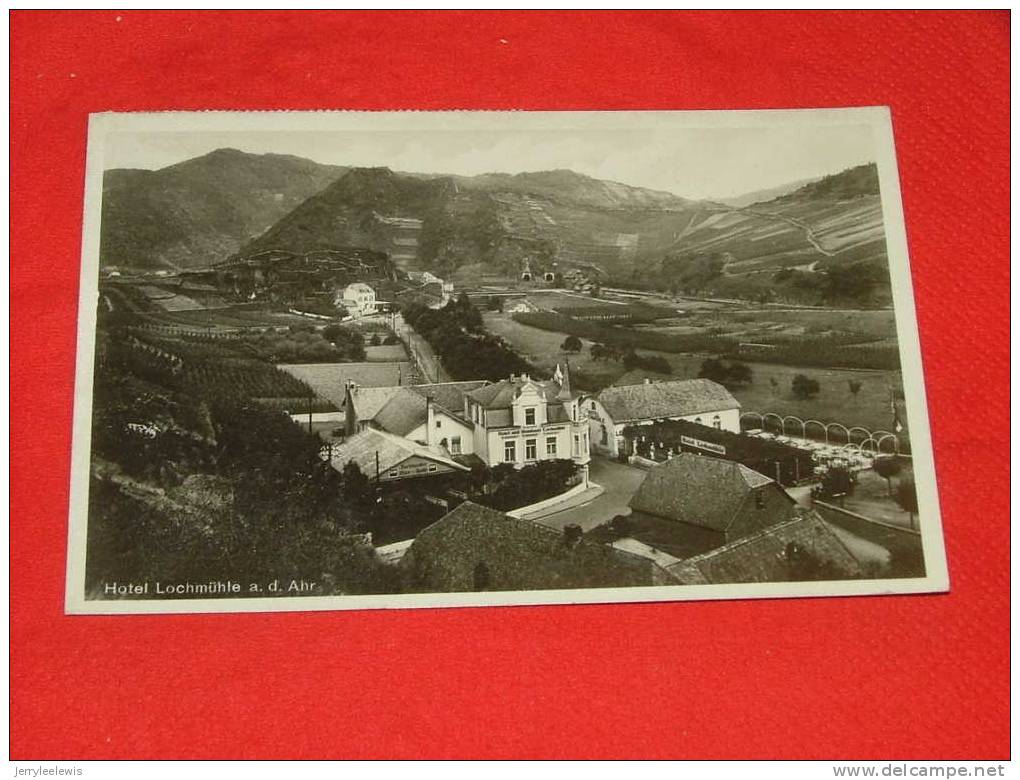 Mayschoss   -    Hotel Lochmühle A.d. Ahr  -  1933  -    ( 2 Scans ) - Bad Neuenahr-Ahrweiler