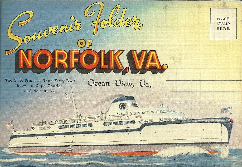 Norfolk VA / Multiview Letter Card / 18 Views - Norfolk