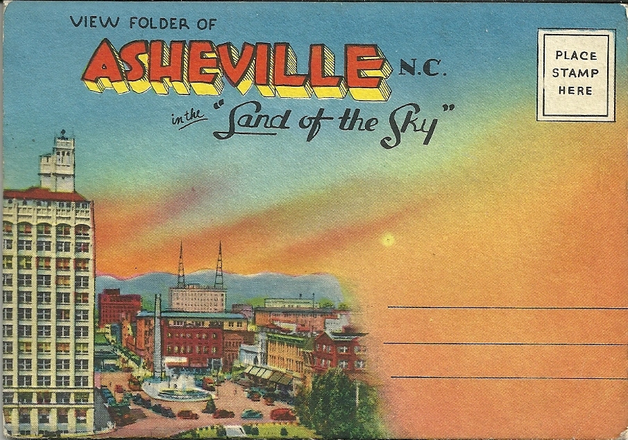Asheville NC / Multiview Letter Card / 18 Views - Asheville