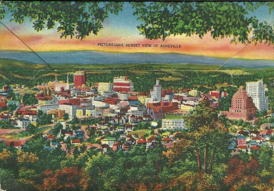 Asheville NC / Multiview Letter Card / 18 Views - Asheville