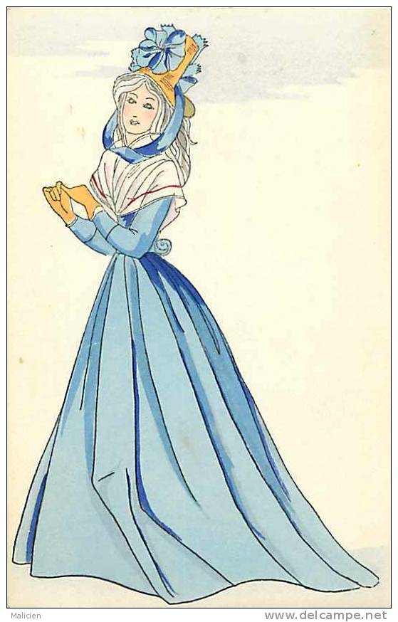 THEMES- Ref  C840-  Illustrateur  Femme - Theme Femmes -  Histoire Du Costume Francais - Revolution 1793 - 1900-1949